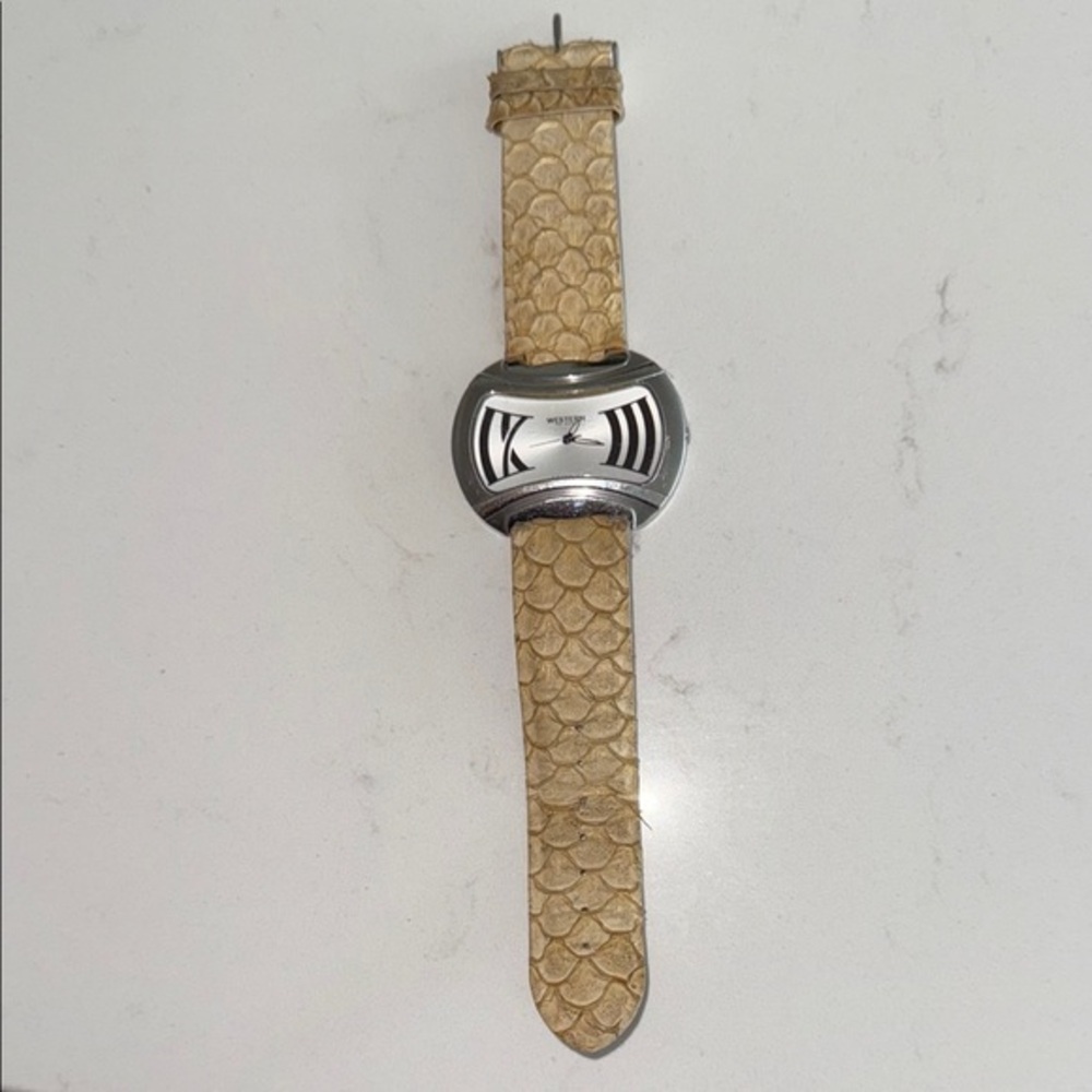 Tan Leather Strap Watch